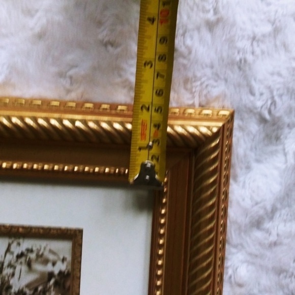 Venice by Melannco Picture Frames Antique Goldleaf Rope Design Matted Frame 8x10 - Picture 9 of 12